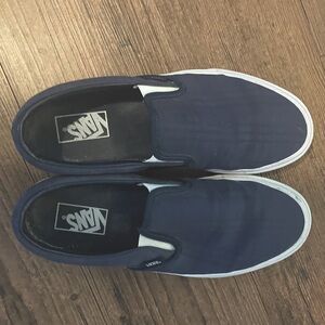 Vans Classic Slip On Tonal Plaid Navy size 9M